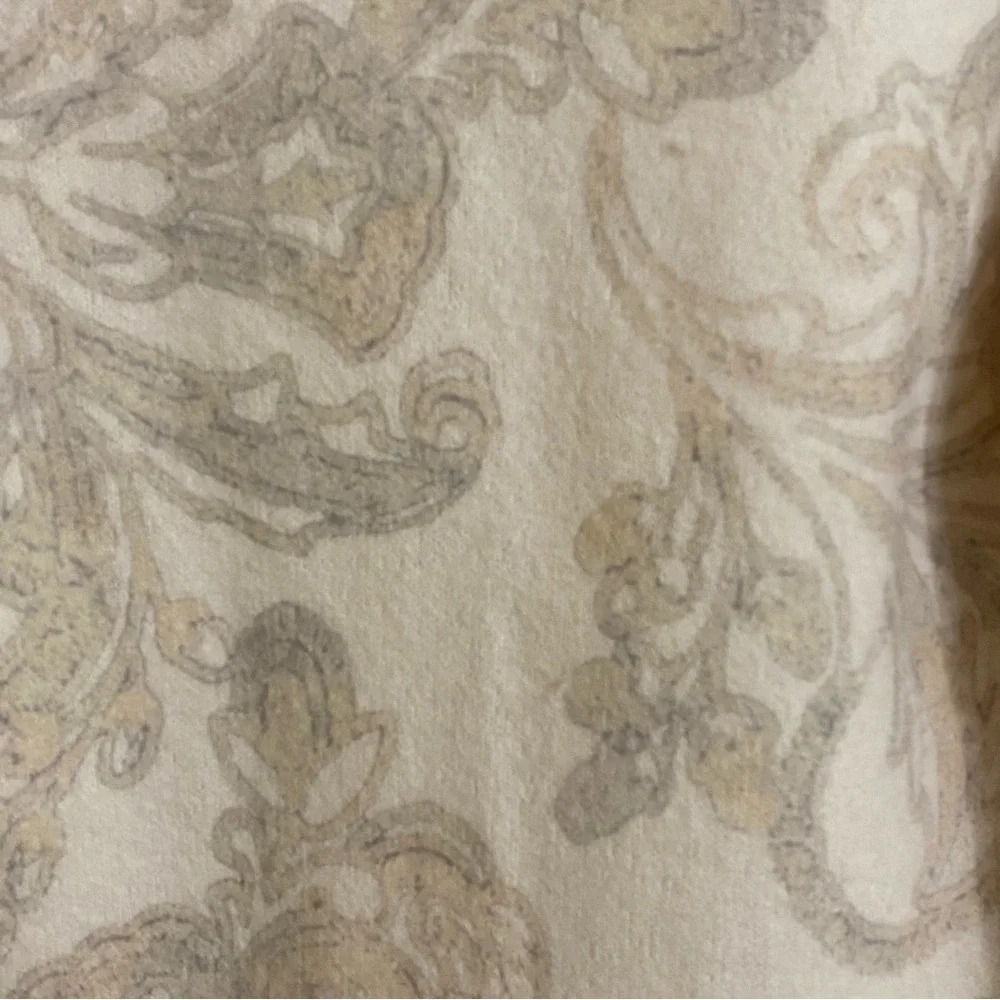 Sigrid Olsen Cream Tan Floral Wool Button Front Cardigan Sweater Small - Picture 6 of 6